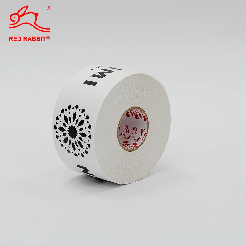 Factory Customized White Print LOGO Self Adhesive Kraft Paper Packaging Tape