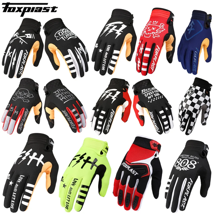 

FOXPLAST Motocross Gloves Mens Off-road MX MTB Gloves Motocross Dirtbike MTB Off Road Downhill Racing Sports Riding Gloves, 10