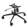 New metal tube chair base black iron height adjustable swivel office chair stand base