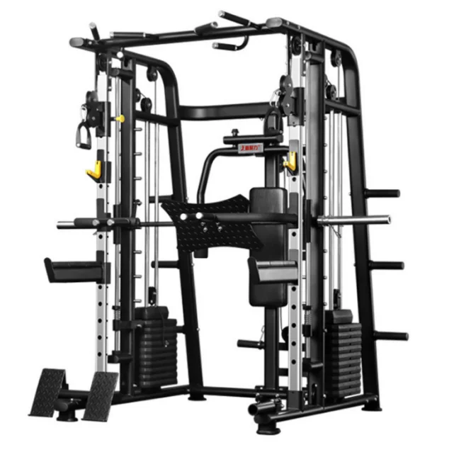 

J070 squat rack and comprehensive trainer bench push rack commercial fitness rack for gym equipment, Picture shows