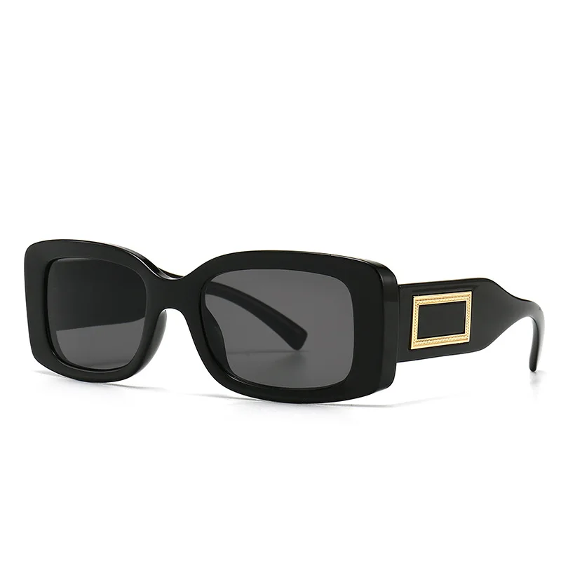 

Wholesale High Quality Famous Brand Designer Eyewear Small Rectangle Gradient Lenses Sunglasses for Men Women