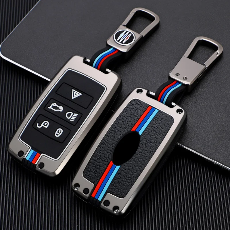 

Car Key Case Holder Keychain For Land Rover Range Rover Discovery 5 Sport 2018 2019 For Jaguar XEL E-PACE 2019 Accessories