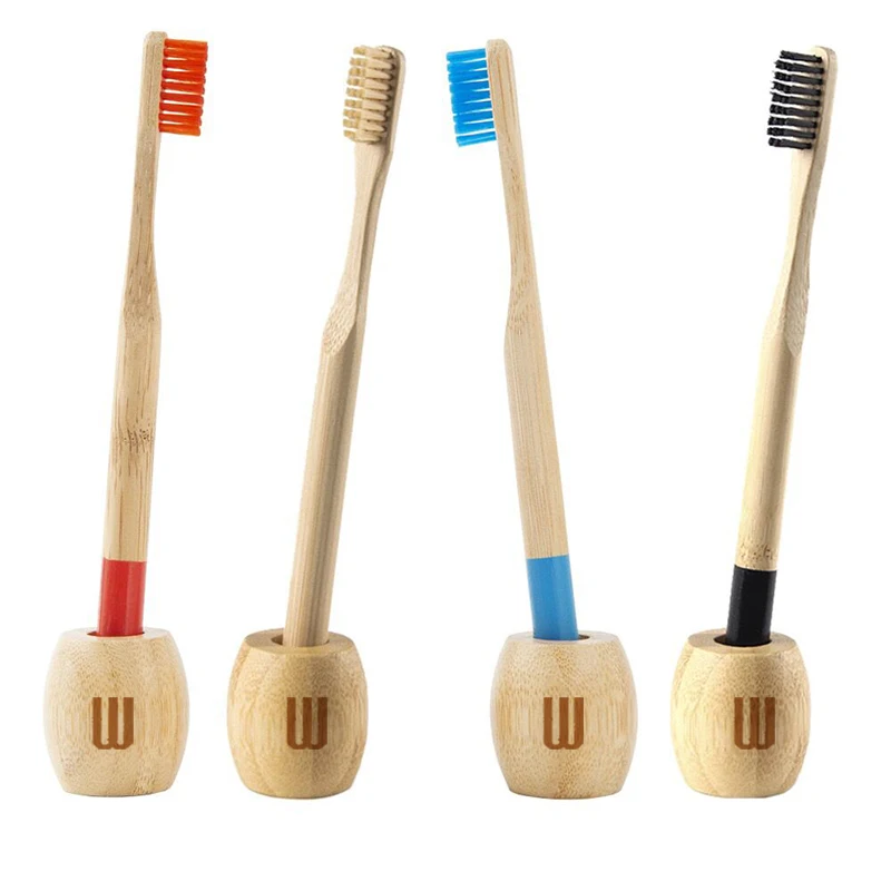 

Custom Logo Colors Bamboo Toothbrush Eco Friendly Wooden Tooth Brush Soft Bristle Tip Charcoal Adults Oral Care Toothbrush, Customized color