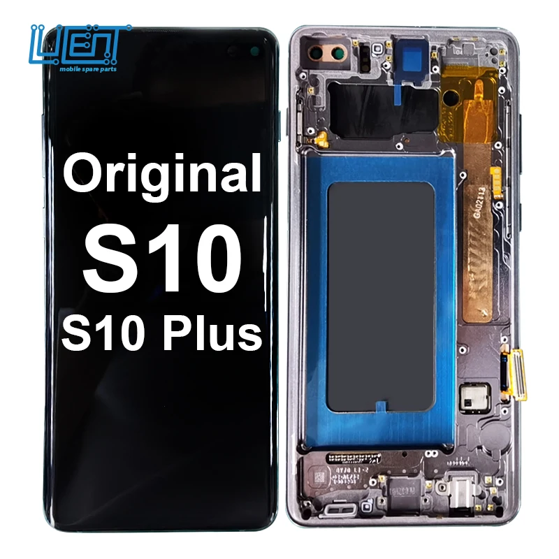 

100% original LCD for s10 plus screen replacement for samsung galaxy s10 display for samsung s10 lcd
