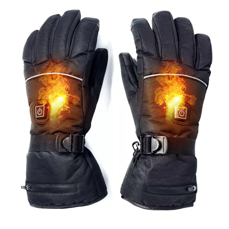 

Benken Unisex Sports Thermal Warm Gloves Rechargeable Battery Powered USB Electric Heated Gloves, Black