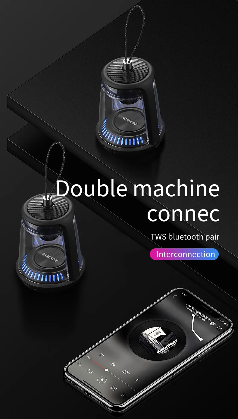 Amazon hot sale Portable mini tws Wireless Stereo Speaker smart waterproof bluetooths hifi bt speaker - ANKUX.COM