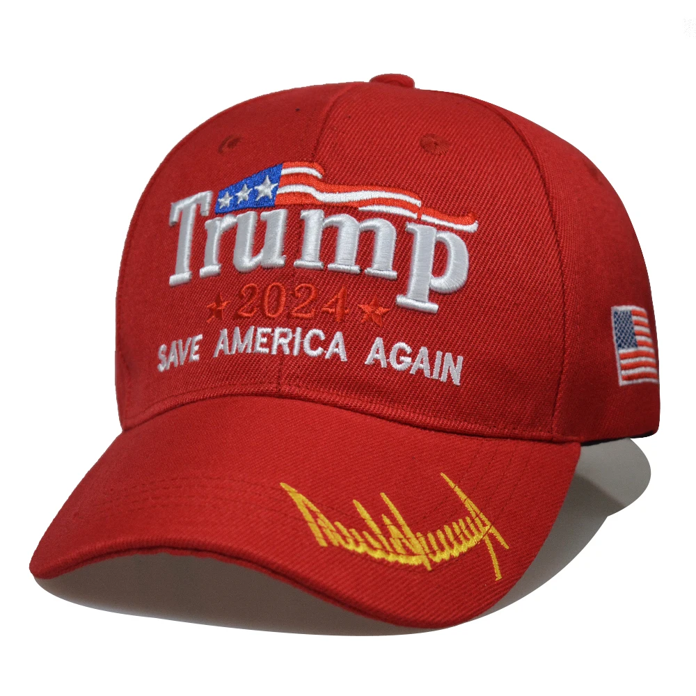 

Free Shipping New Design Trump 2024 Baseball Hats Save America Again Baseball Cap With Flag