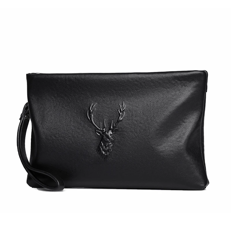 

Hand bag men's leather retro envelope bag fashion casual leather hand bag