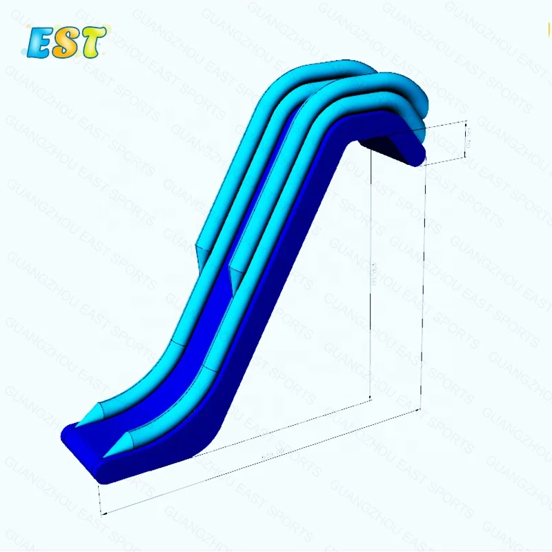 

Inflatable Yacht floating Water Slide Yacht Boat Water Slide, Blue, white, yellow, green