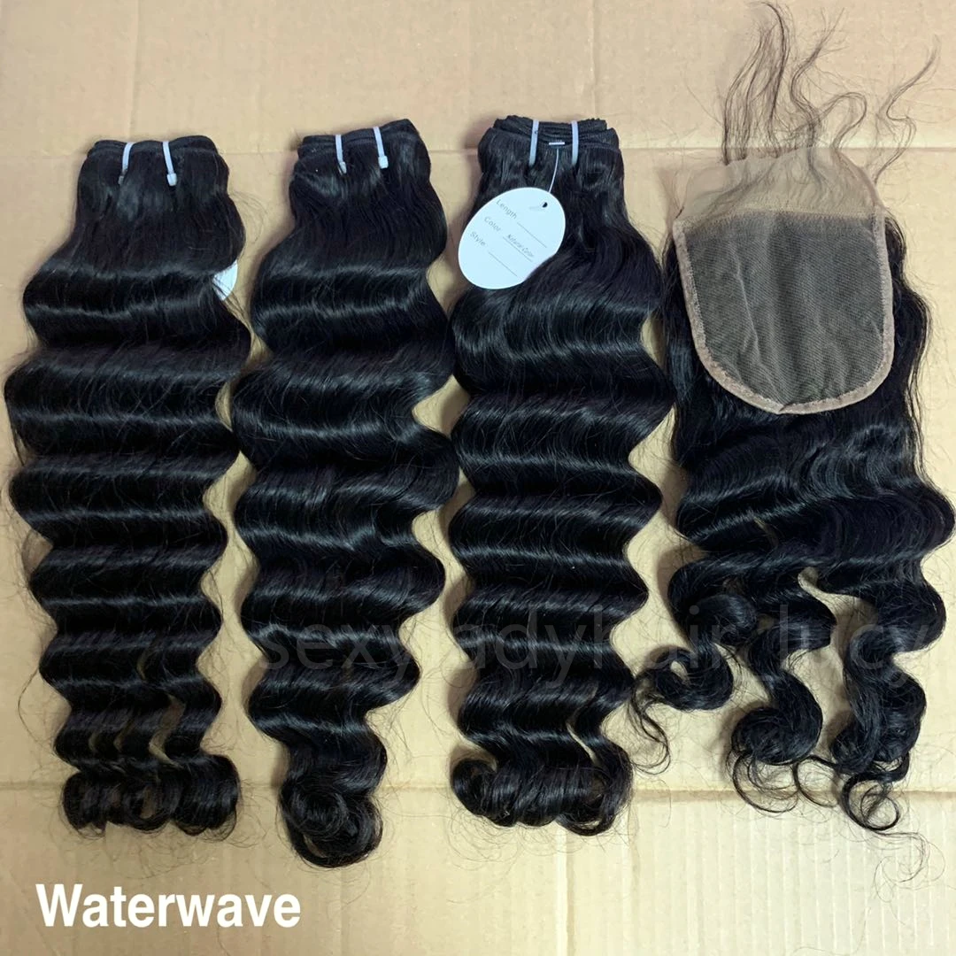

SEXYLADY hair vendor 12a grade virgin human raw hair bundle with closure brazilian hair weaves for women