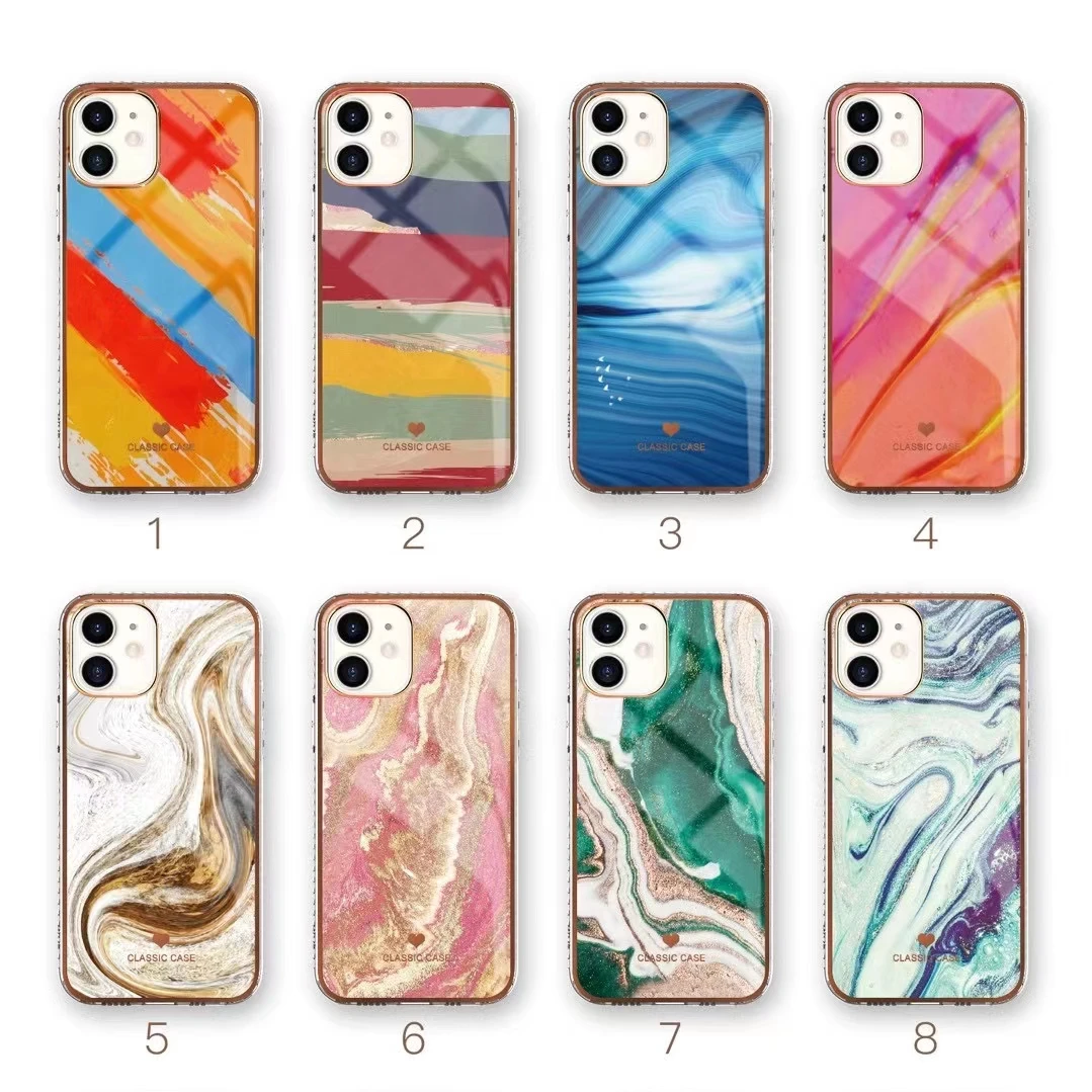 

Sunny Marble Series Mobile Back Cover Multi Patterns Colorful Fashion Beautiful Phone Case Ready For Shipping Classic Low MOQ