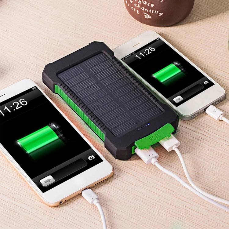Waterproof 10000mAh Solar Charger Outdoors Emergency External Battery for Mobile Phone Tablets Light - ANKUX.COM