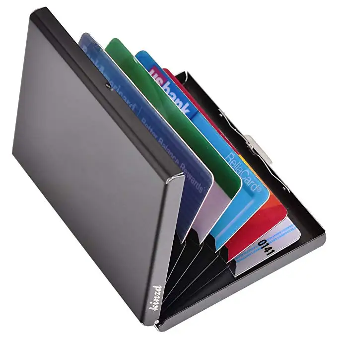 

HOT SELL IN AMAZON Credit Card Holder Protector AL Credit Card Wallet Slim RFID Metal Credit Card Case