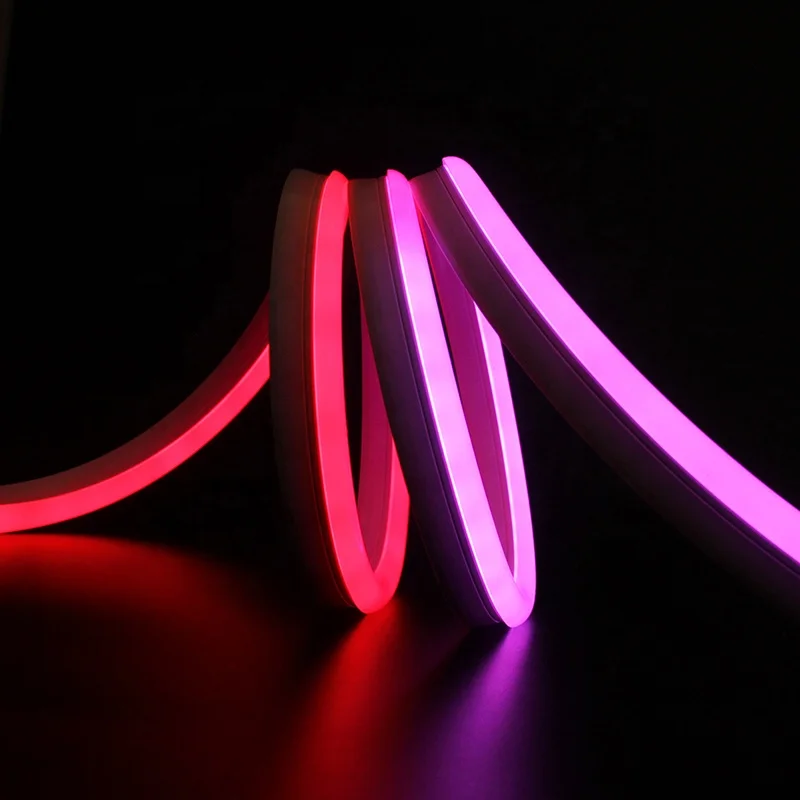 6.6ft 2M Addressable RGB Dream Color Rainbow LED Pixels Lights programmable TM1914 60 LEDs/m Waterproof Flexible RGB Neon Light