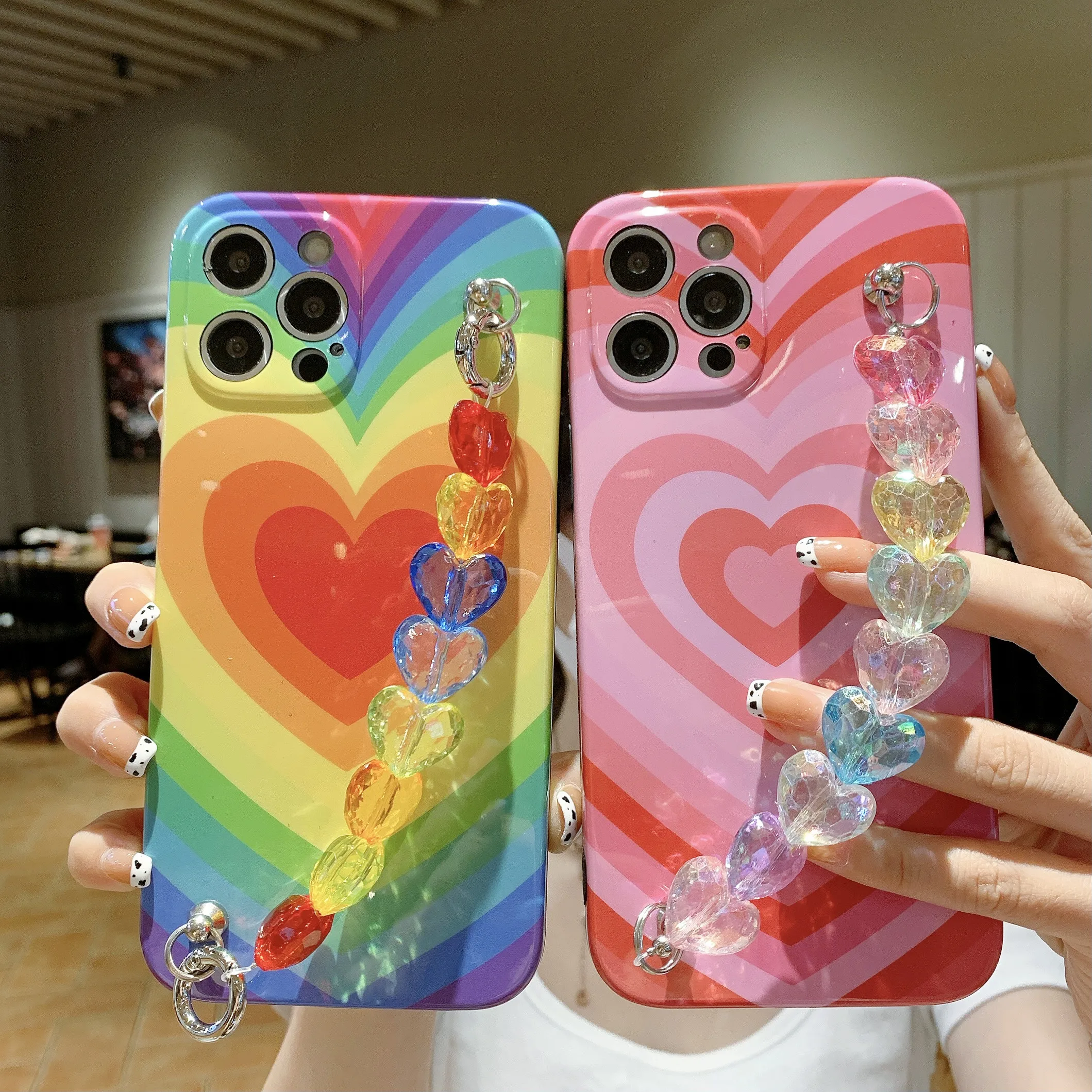 

13pro Wholesale Candy Color Bracelet Wristband Soft Tpu shock-proof cell Phone Case for iphone 12/11 pro max