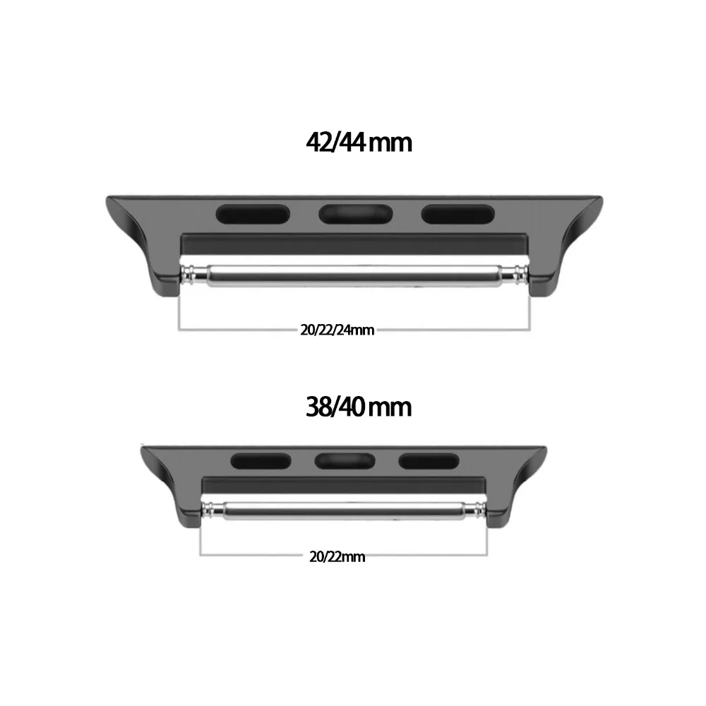

Factory price 316L Stainless Steel Spring Bar Metal watch band adapter for Apple Watch band series, 4 colors