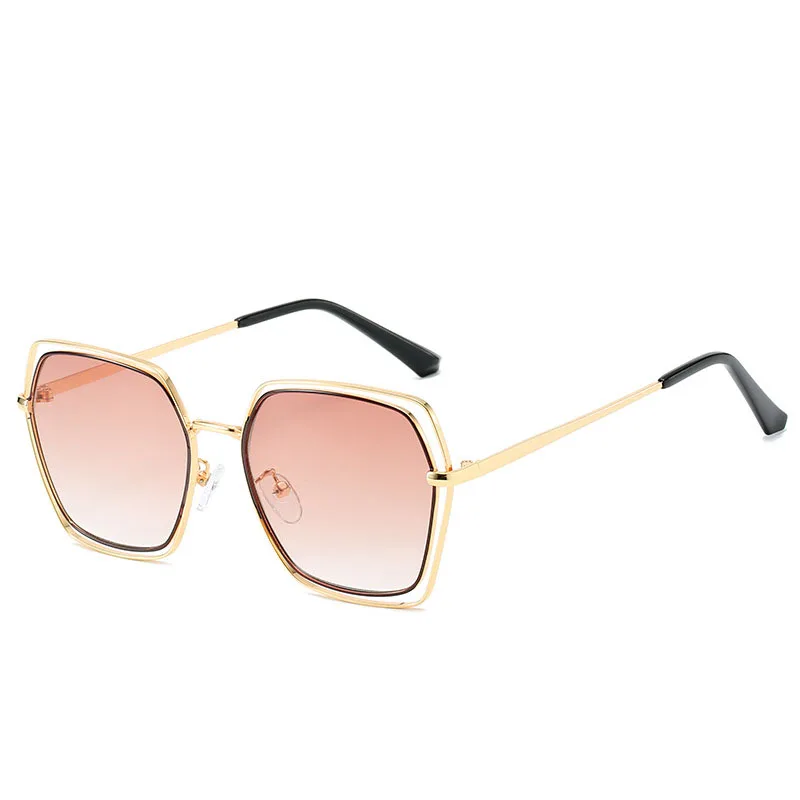

New Stylish HD UV400 Designer Square Metal Smart Vintage 2021 Women Sunglasses, 6 colors