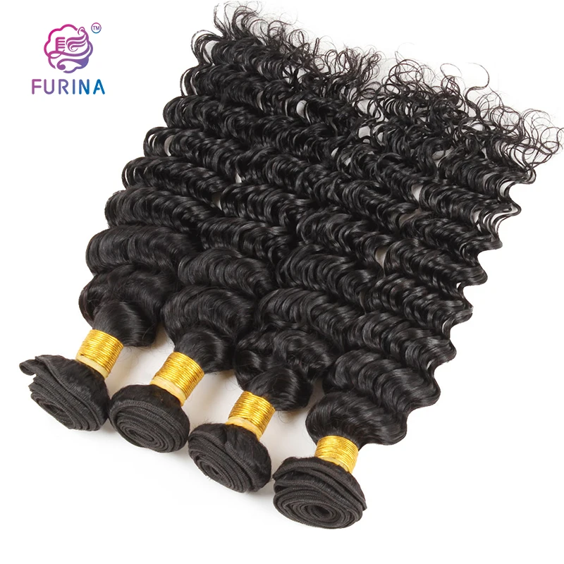 

Fashion Deep wave cuticle aligned hair raw virgin hair unprocessed mink brazilian hair