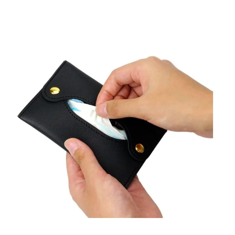 RTS Pocket Tissue Cover Tissue Pouch Pocket Tissue Case  Reusable Tissue Holder Bag Small Pocket Paper Towel Cover