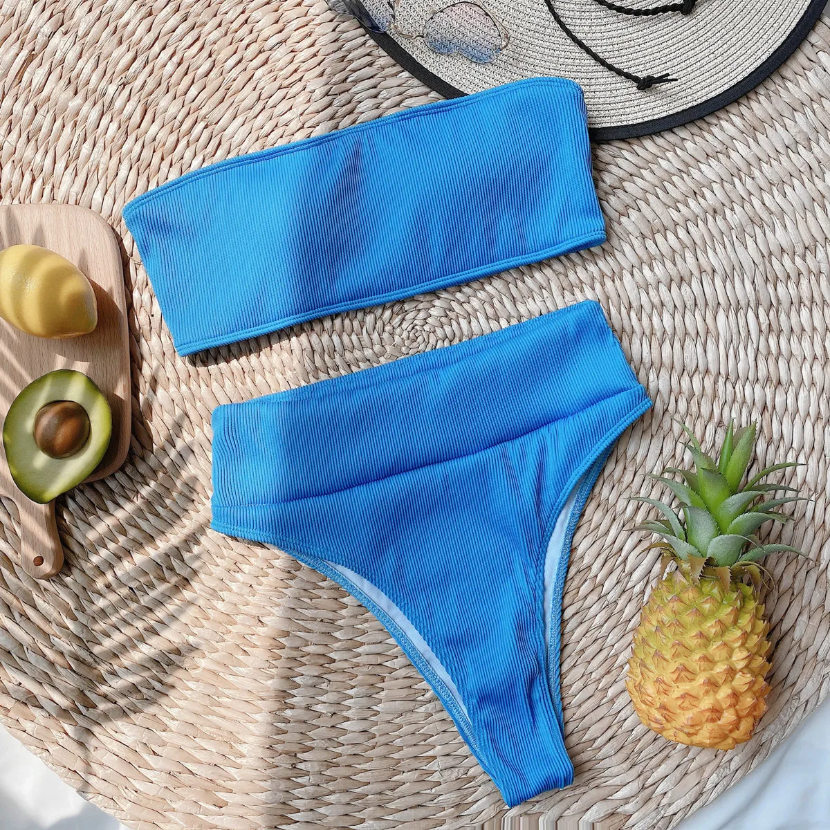 

2020 Sexy Thong One Piece Swimsuit Women Solid Bandage Bathing Suit Swimwear High Waist Cut Out Monokini, Green purple white black blue leopard