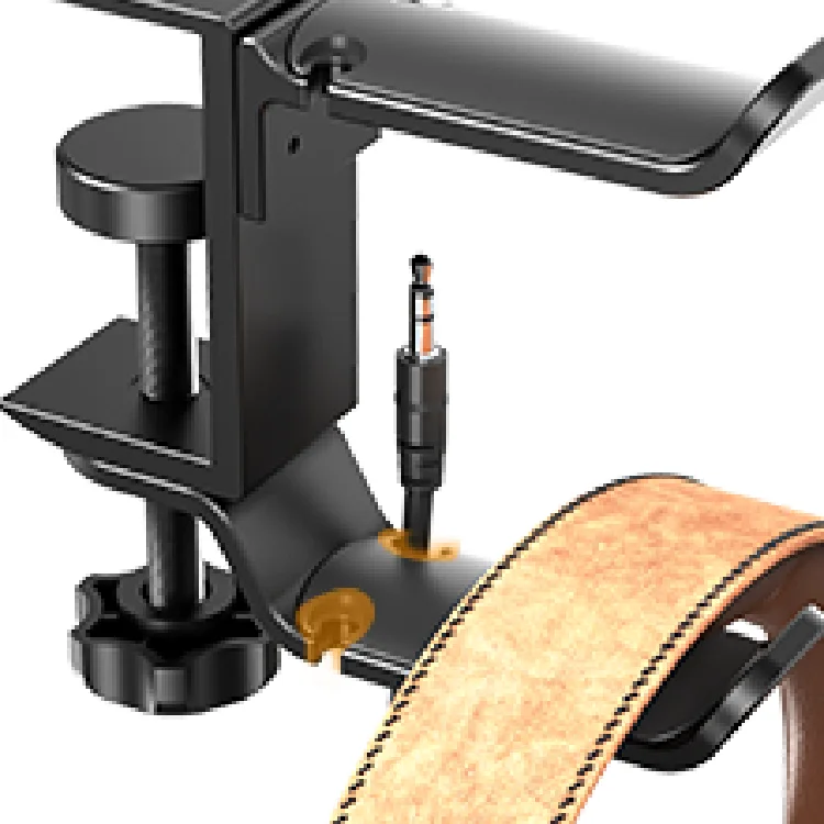 

2021 New Stand Headphone Headset Holder Hanger Earphone Wall/desk Black