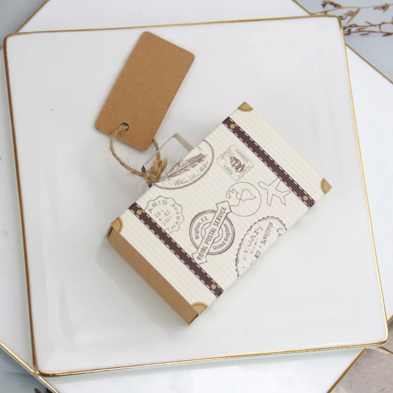 

Wholesale Creative Mini Suitcase Candy Box European Suitcase Candy Packaging Box Wedding Candy Box