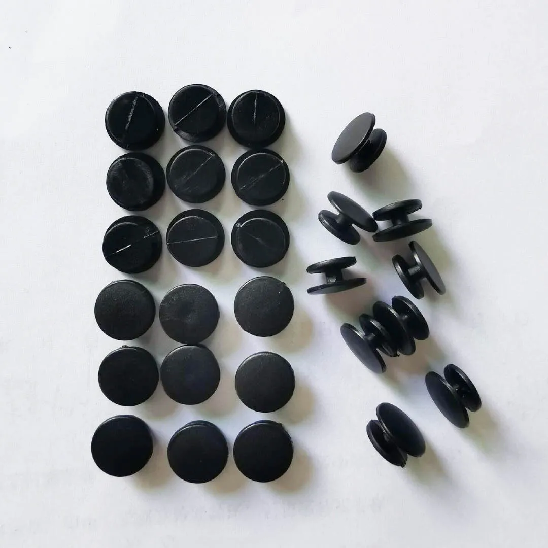 

Wholesale Plastic Button Black Buckles Parts Accessories Fit for DIY Clogs Shoe Charms Hot sale products