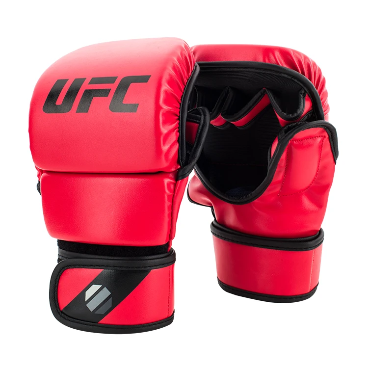 red mma gloves