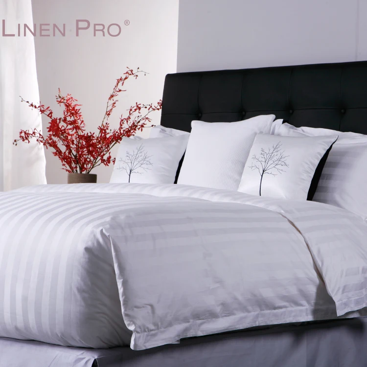 

China Supplies Linen Comfort 300Tc Egyptian 100 Cotton White 5 Star Sheets Bed For hotel