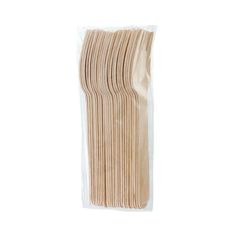 

Smooth Eco Friendly 100% Natural Birch Wood Disposable Wooden Forks With Logo
