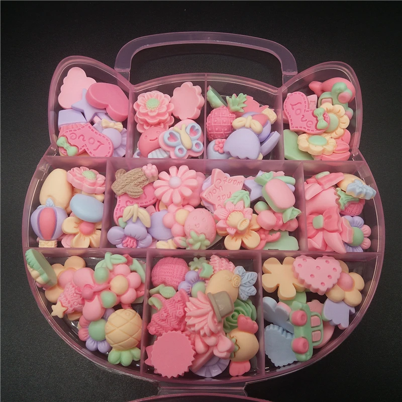 

100pcs/box nail charms in bulk for nails 3D Candy Cabochon Charms Sweets Flatback nail art resin charms Tips Decal, Picture