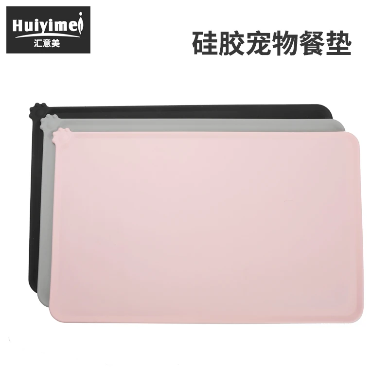 

Pet Silicone mat for dog waterproof and non-slip mat for floor food for cat meal