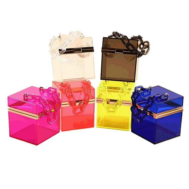 

Summer Bag Jelly Purse Transparent Acrylic Handbags Banquet Clutch Evening Dinner Bag For Women, As pic