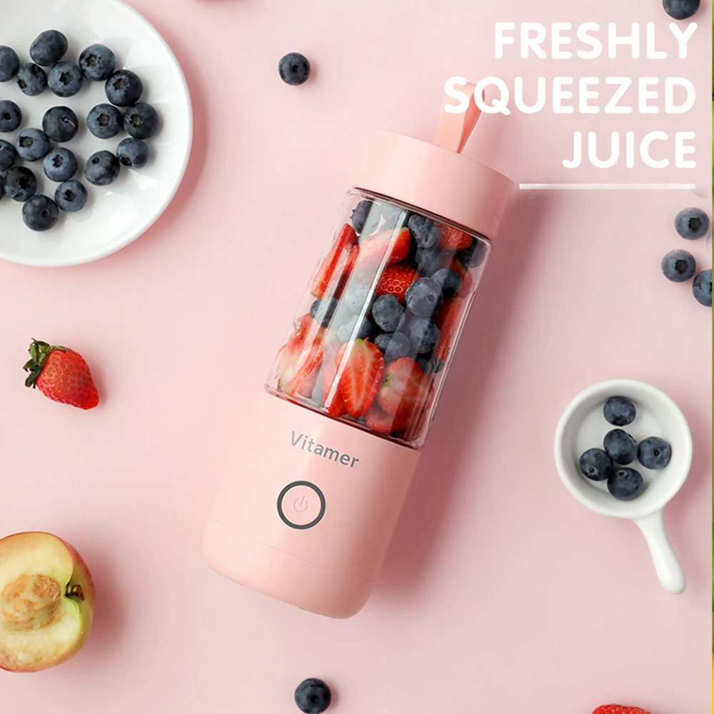 The Most Powerful Portable Blender 4 Blades 2x2000mah Rechargeable