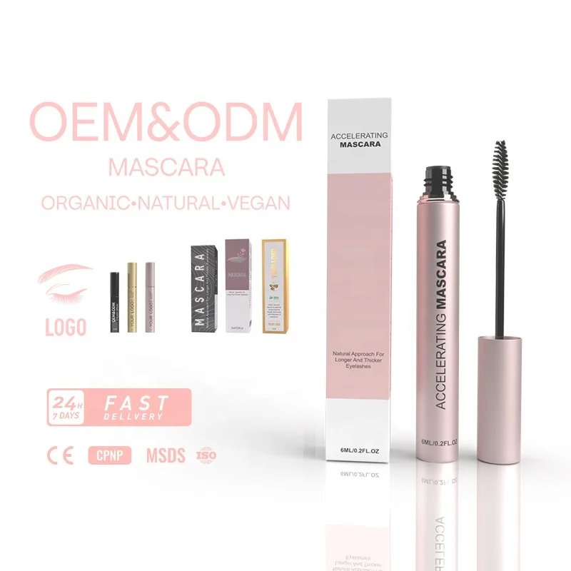 

Private Label Vegan Organic INS Style Black Eyelash Extensions Serum Makeup Volume FEG 3D Fiber Lash Mascara