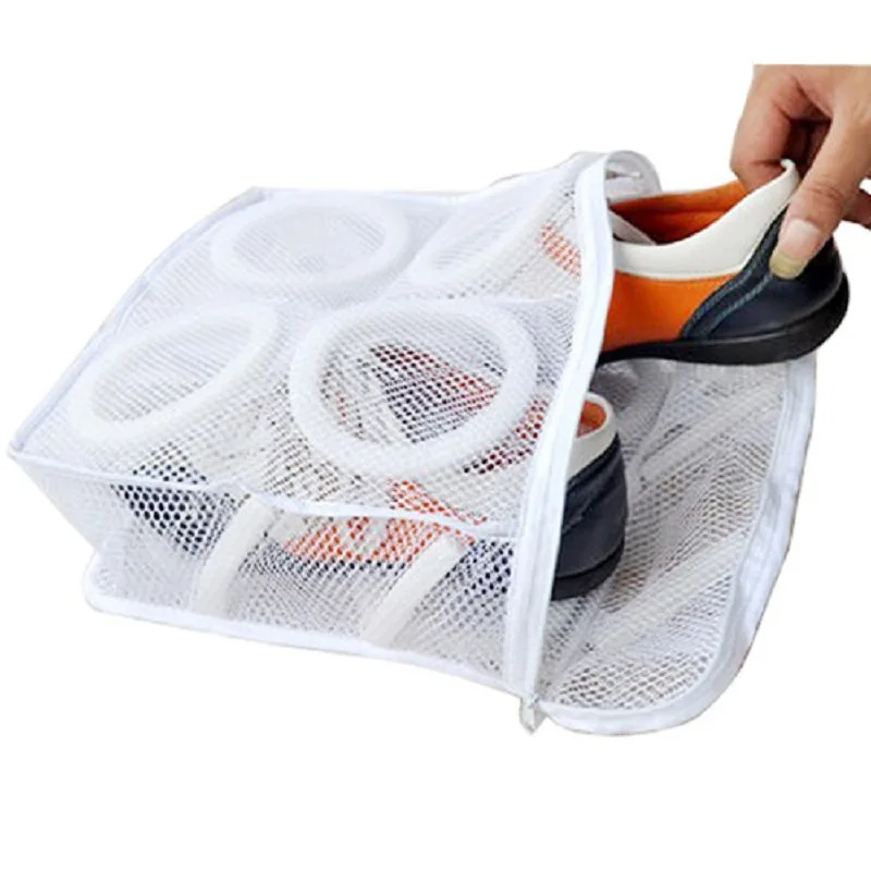 

Factory wholesale wash and dry sneaker mesh laundry bag washable nylon shoe wash bag, Customized