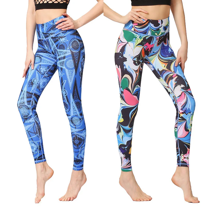 

Ready to Ship Women Yoga Pants Low Price Popular Sexy Sport Wear Custom Printing Leggings, Customized colors