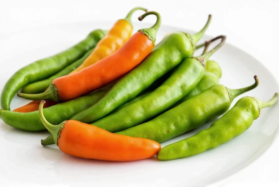 Market with Serrano Peppers