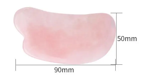 OEM Face Slimming Amethyst Crystal Bian Stone Body Scraping Massage Tool Board  Rose Quartz Pink Jade Guasha