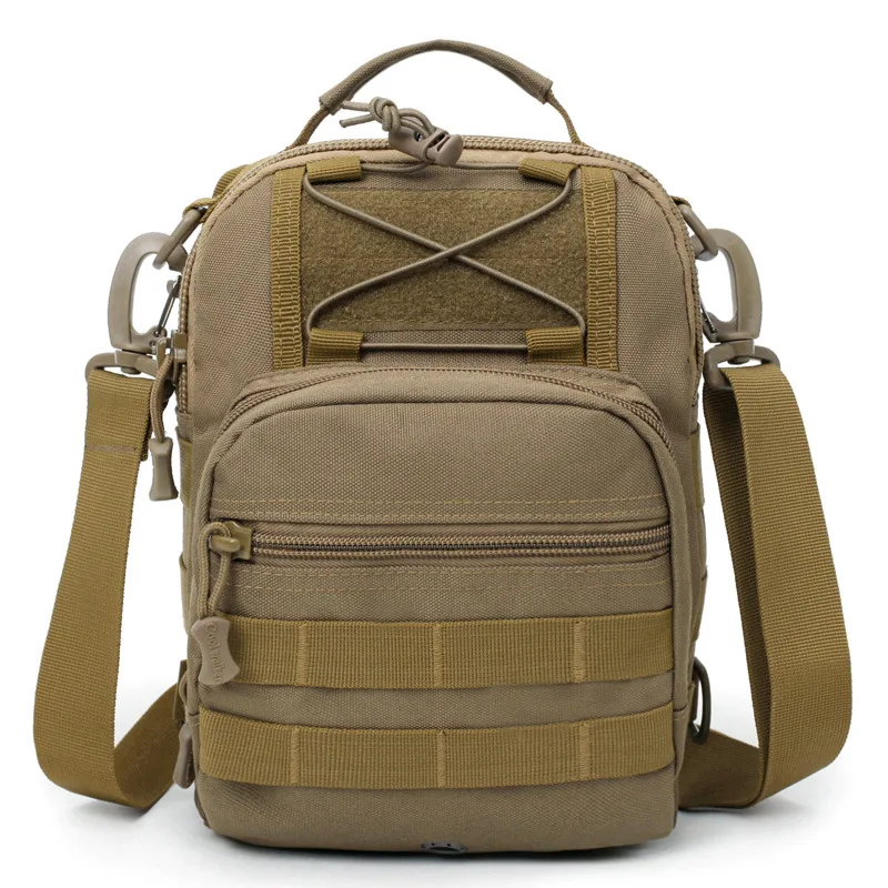 

Multifunction Nylon Tactical Military Shoulder Sling Bag Backpack, Khaki