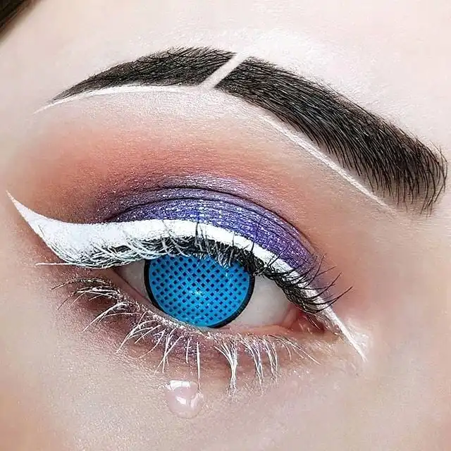 

Halloween Blue Mesh contact lenses Crazy Cosplay Contact Lenses