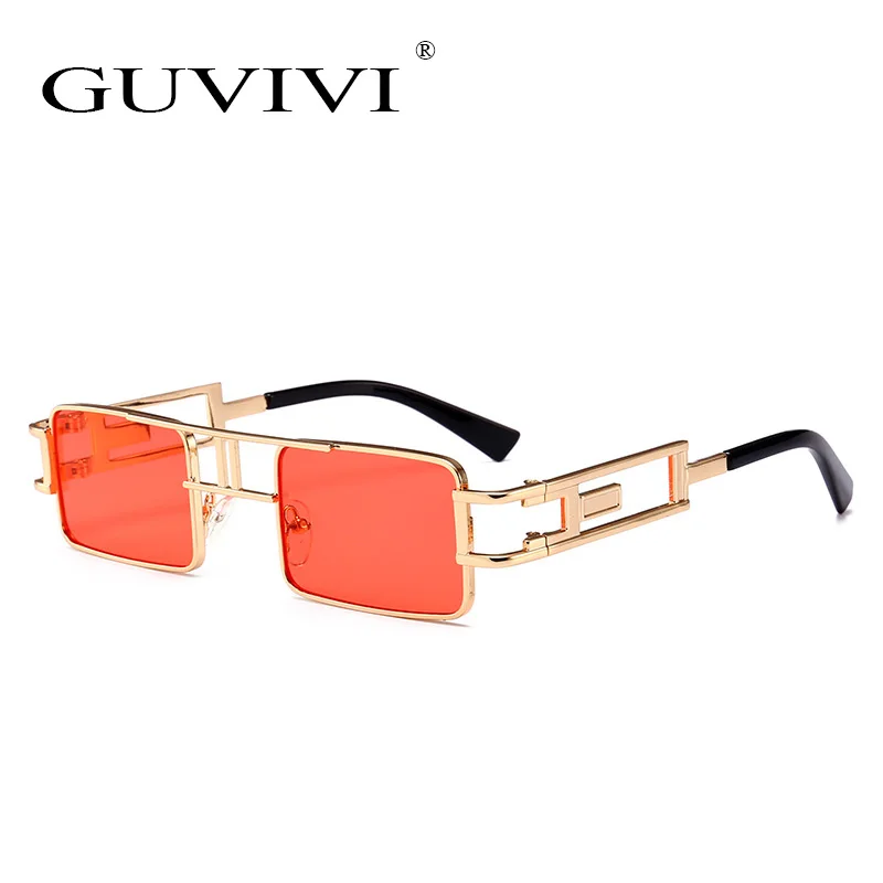 

GUVIVI CE&FDA Square Sunglasses women uv400 Hong kong sunglasses manufacturer Steampunk sunglasses