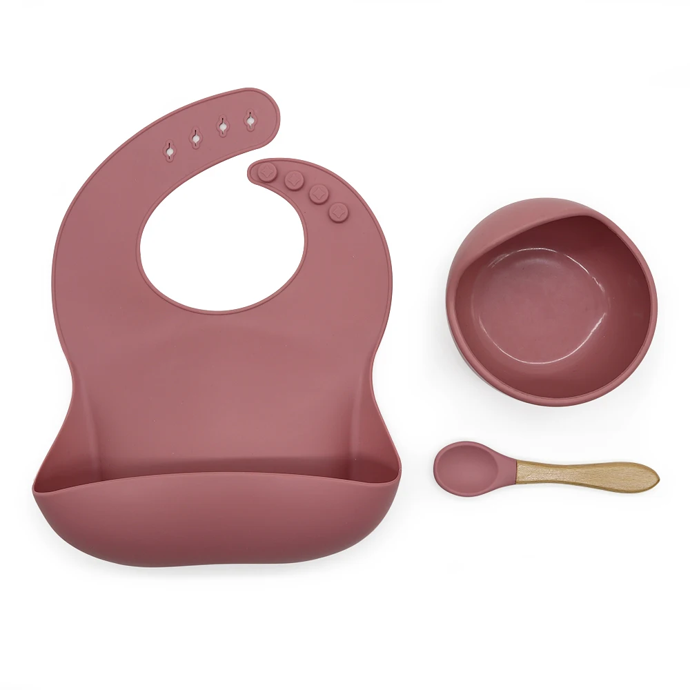 

Custom Food Grade infant feeding set Silicone no spill bowls Feeding Suction unspillable Bowl With Spoon For baby, Customized color