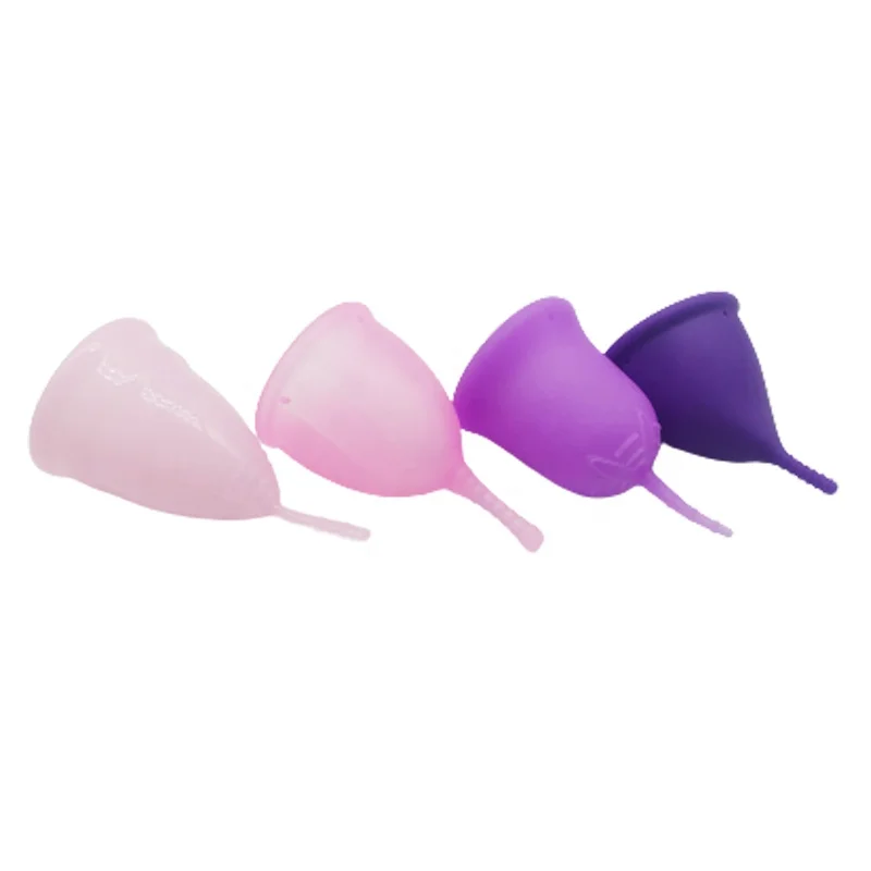 

Soft 100% Medical Cup Grade Organic Foldable Reusable Lady Silicone period Menstrual Cup For Women, Purple /blue/ pink/transparent/customized color