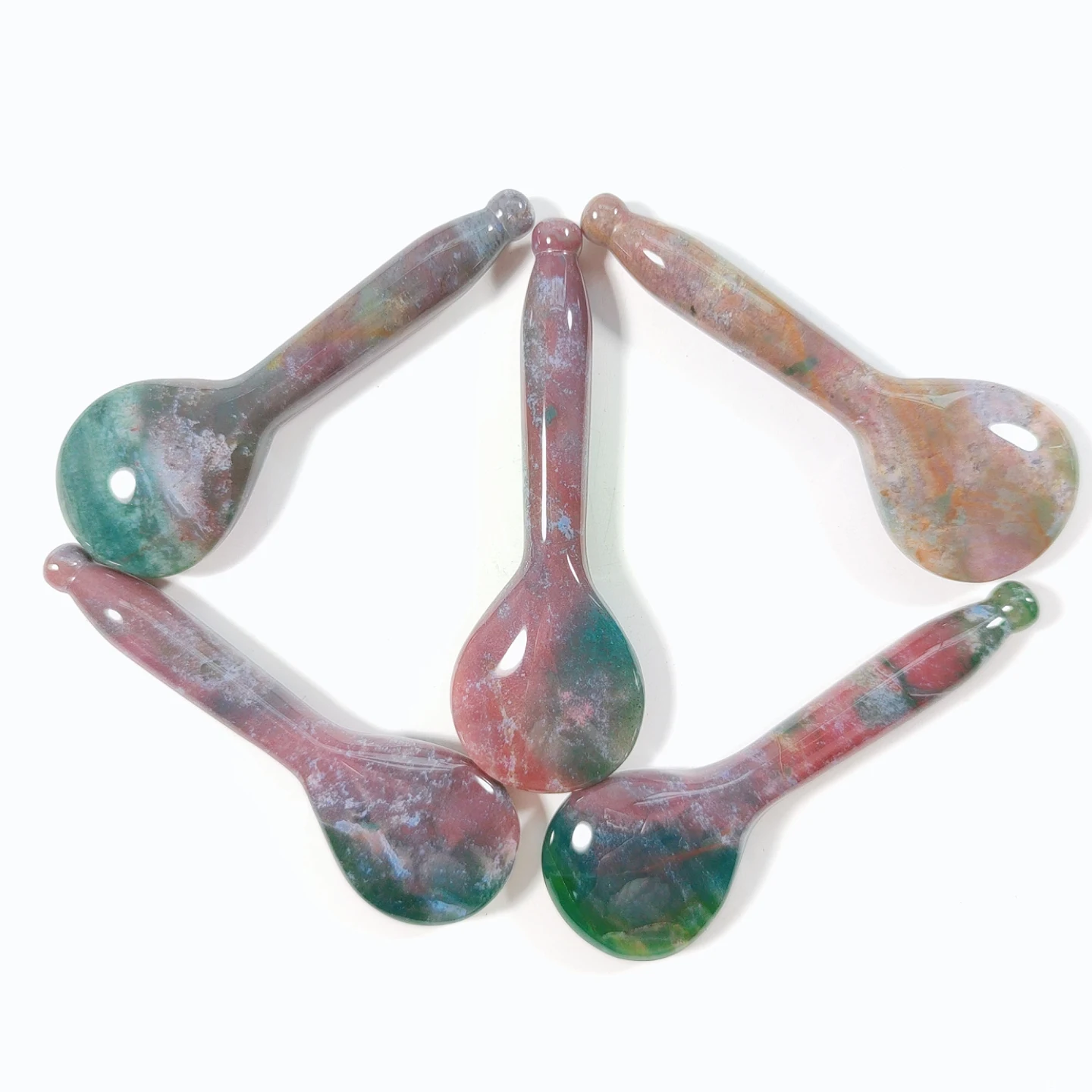 

SPECIAL Offer 100 pieces Indian Agate Stone Jade Guasha Board