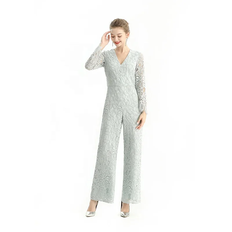 

R172-1 Spring Summer Autumn High Quality Fashion Elegant long Casual Career Evening Women Jumpsuits