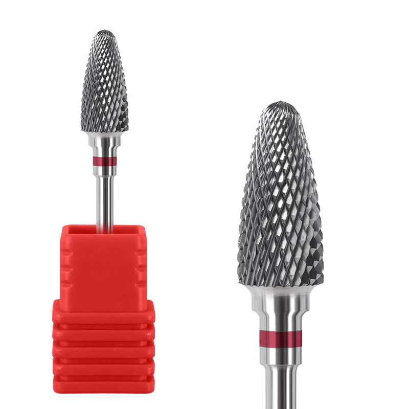 

2021 Amazon Hot Sell Manicure Pedicure Wholesale Tungsten Carbide Bulet head Nail Drill Bit