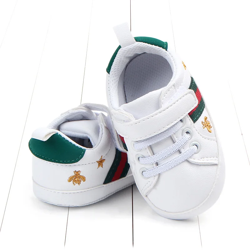 

White toddler shoes soft sole sports shoes baby shoes