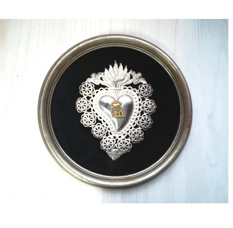 
Sacred Heart/Ex Voto Wall Frame 