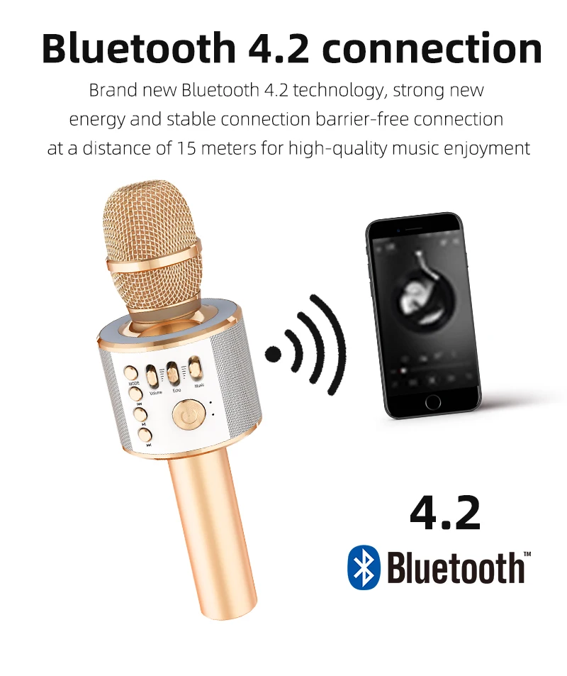2020 best music mini blue tooth portable karaoke wireless bluetooth speaker with microphone - ANKUX.COM